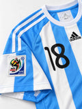 Argentina 2010 World Cup Home Shirt #10 Messi
