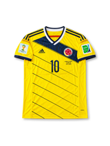 Colombia 2014 World Cup Home Jersey #10 James Rodríguez