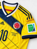Colombia 2014 World Cup Home Jersey #10 James Rodríguez