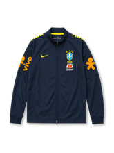 Brazil 2022/23 track jacket in navy with Vivo sleeve branding and CBF crest