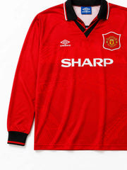 Manchester United 1994/96 Home Long Sleeve Jersey