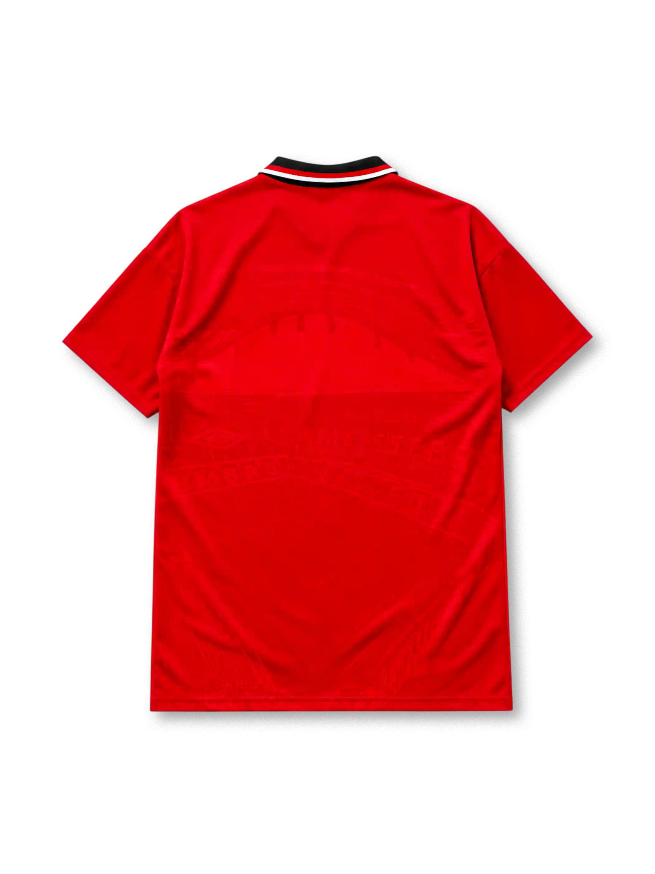 Manchester United 1994/96 home jersey in red with Sharp sponsor branding