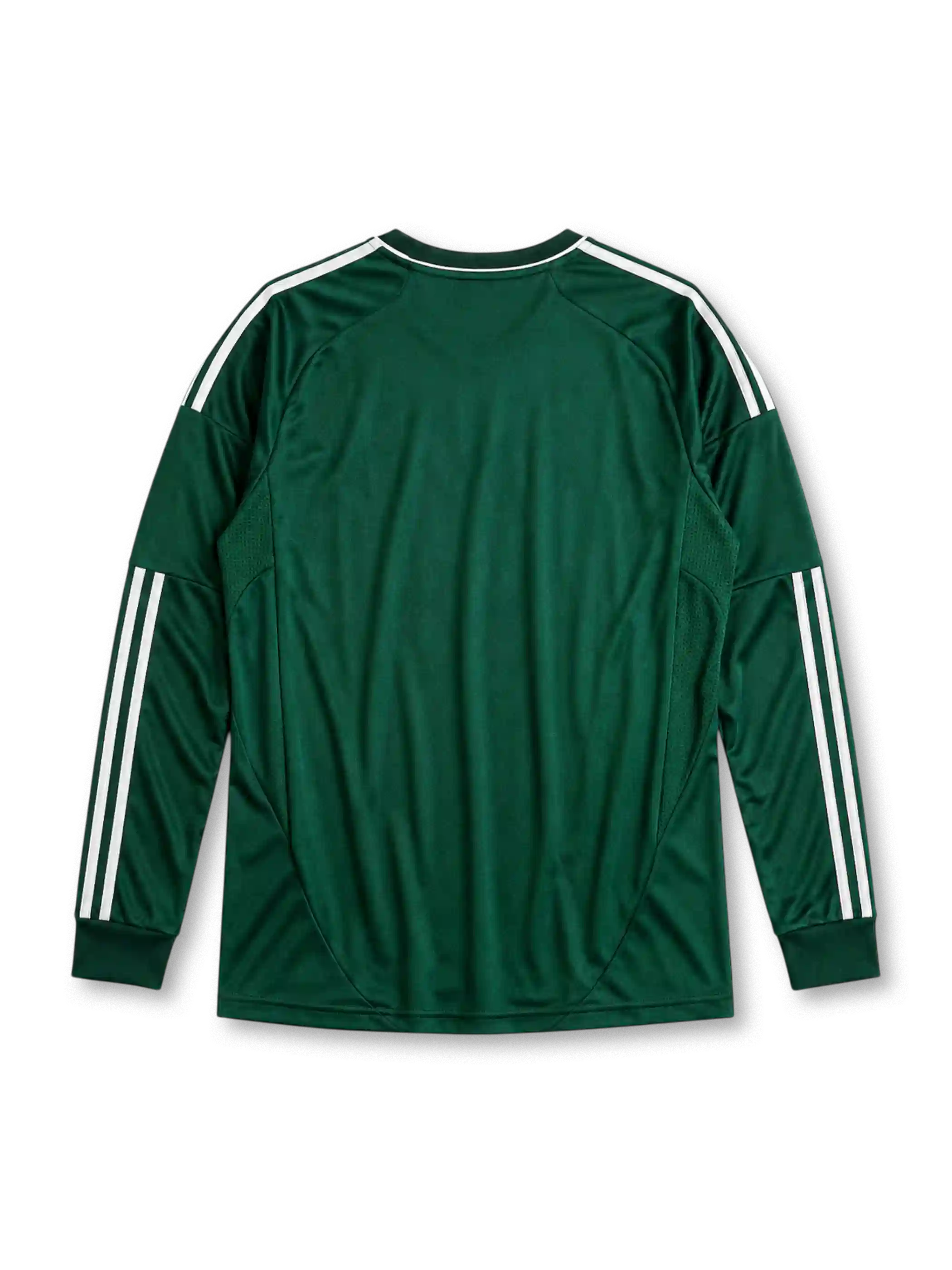 Real Madrid 2012/13 third long sleeve jersey in dark green with white adidas stripes and 110th anniversary detail