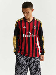 AC Milan 2013/14 Home Long Sleeve Jersey