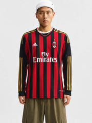 AC Milan 2013/14 Home Long Sleeve Jersey