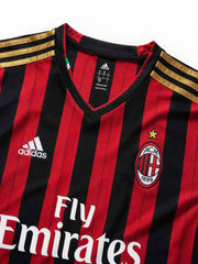AC Milan 2013/14 Home Long Sleeve Jersey