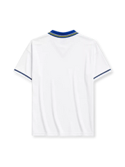 Chelsea 1998-2000 away jersey in white with blue and yellow trim and Autoglass sponsor branding