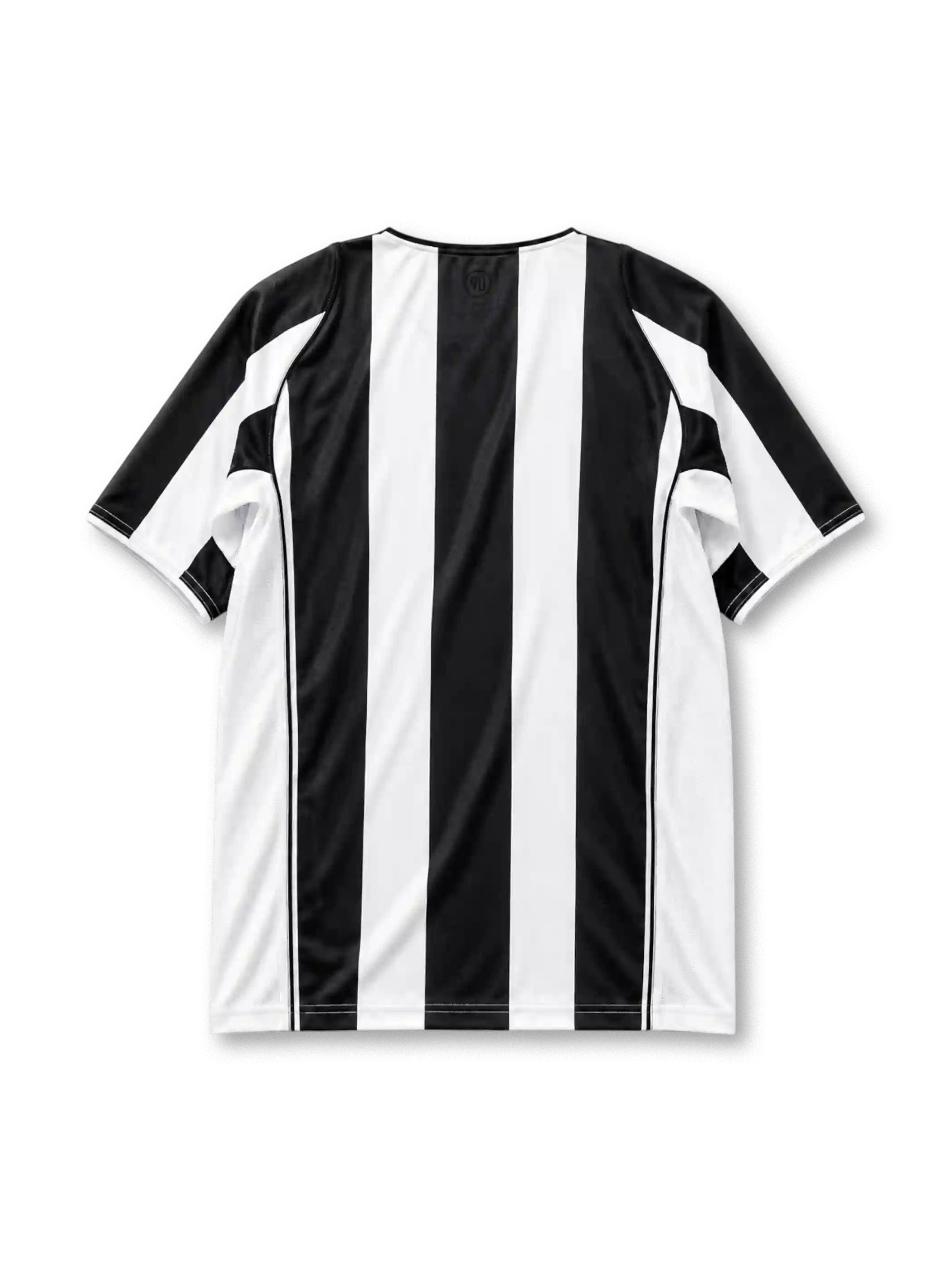 Juventus 2004/05 home jersey in black and white stripes with Sky Sport sponsor branding