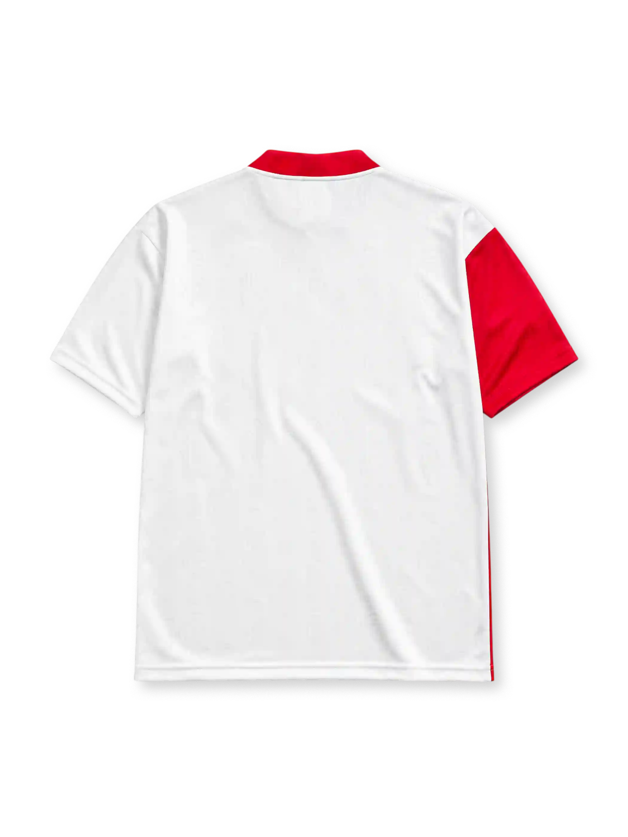 Rangers FC 1996/97 away jersey in white with contrasting red sleeve and McEwan's Lager sponsor branding