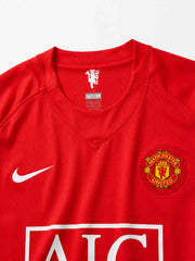 Manchester United 2007/08 Home Long Sleeve League Version Jersey