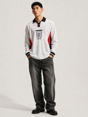 England 1998 World Cup Home Long Sleeve Jersey