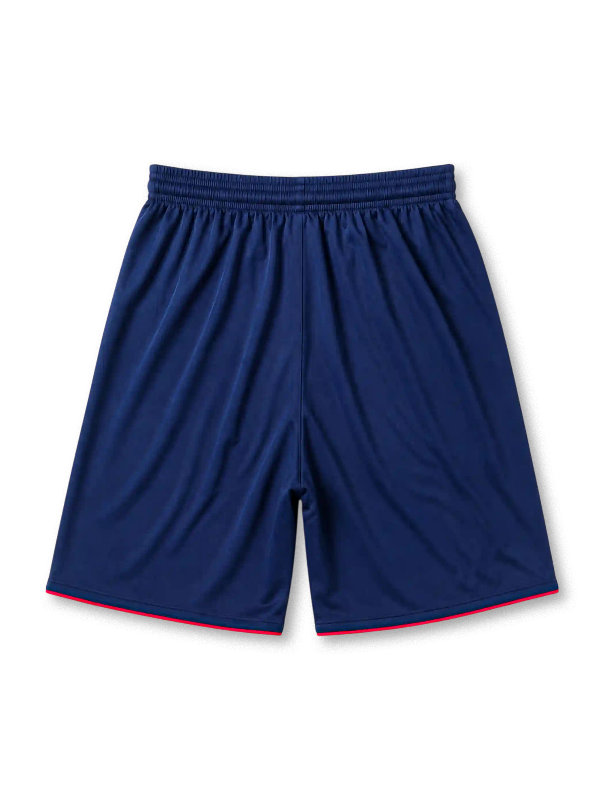 England 2006 World Cup home shorts in navy with white side panel and pink hem trim