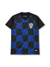 Croatia 2018 navy and black checkerboard Nike away jersey