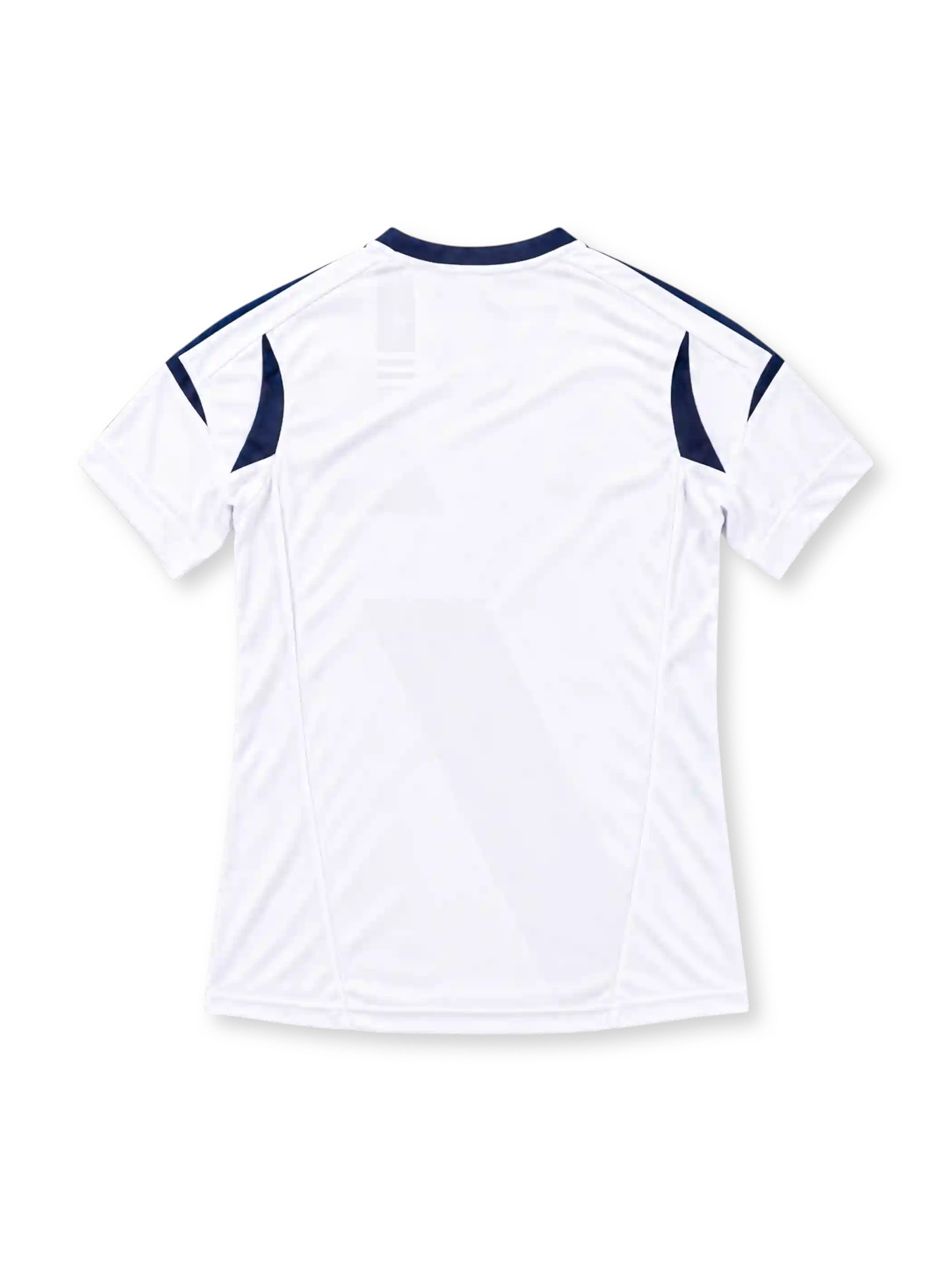 LA Galaxy 2012 white home jersey featuring a patterned navy diagonal sash, adidas logo, Herbalife sponsor, club crest, and MLS champions emblem, front view.