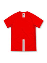 Manchester United 2007/08 red Nike home jersey with white AIG sponsor, club crest, Nike Swoosh and The Red Devils hem patch.