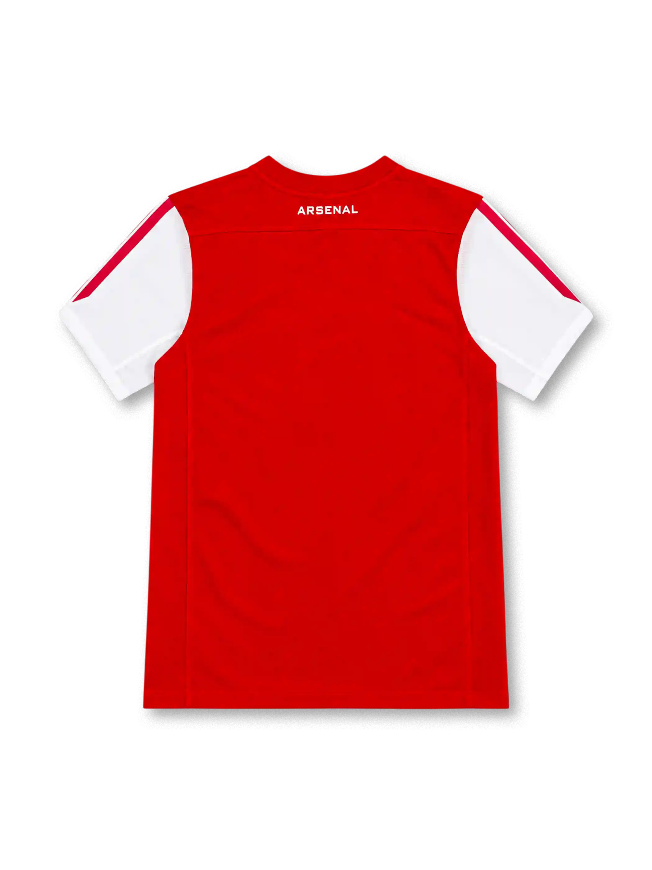 Arsenal 2011/12 red home jersey with white sleeves, white Nike Swoosh, Fly Emirates sponsor, and special 125th-anniversary laurel crest.