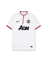 Manchester United 2012-13 away jersey in white with red trim