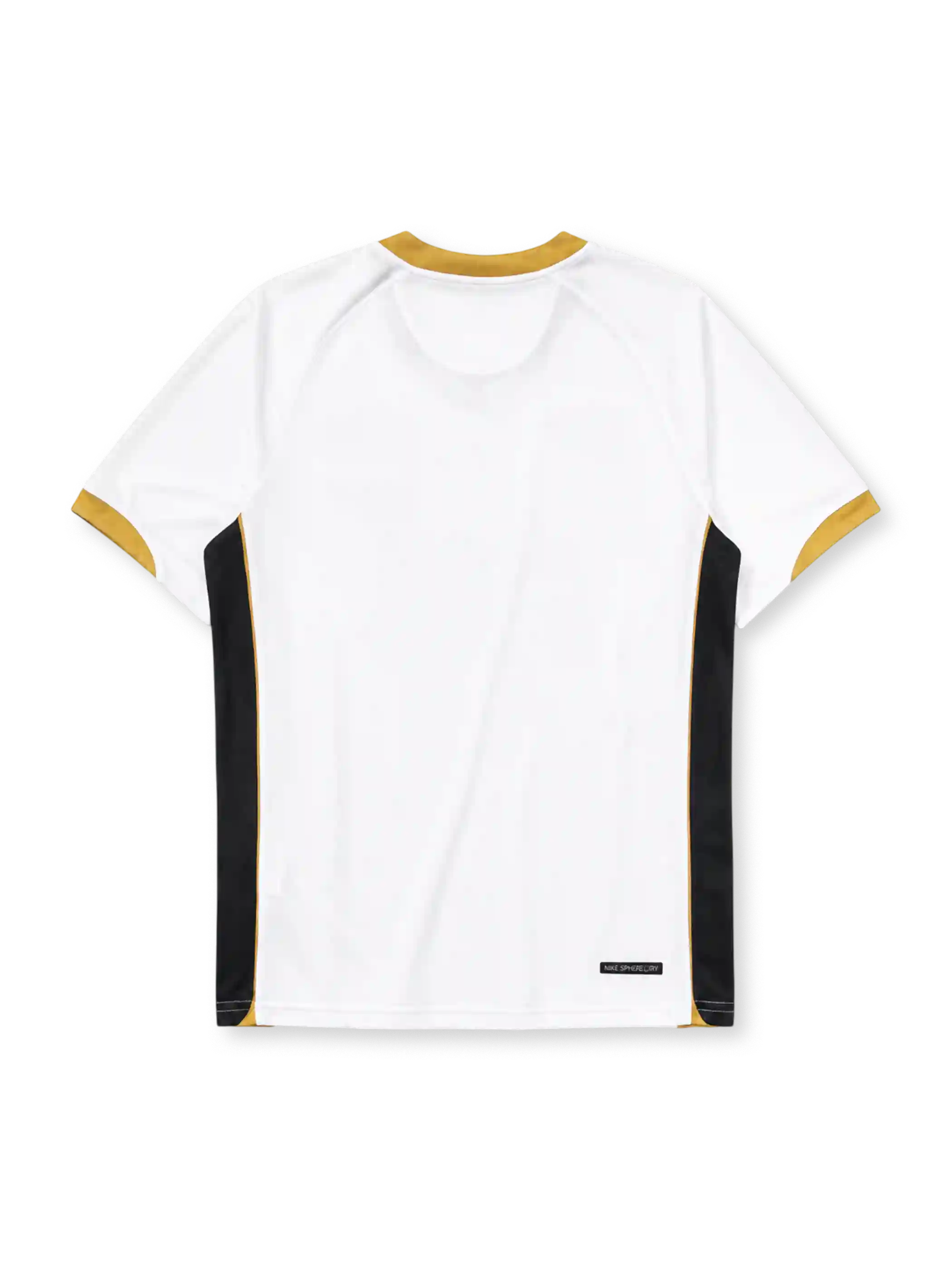 Manchester United 2006-07 away jersey in white with gold and black panels