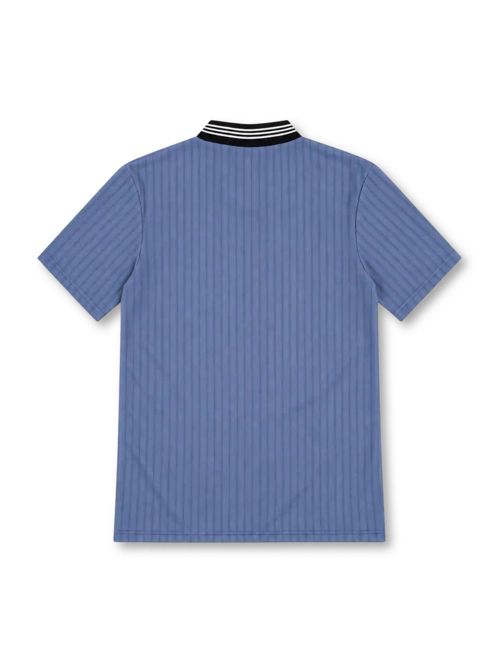 Newcastle United 1995/96 sky-blue away jersey with black-and-white chest stripes, white adidas logo, club crest and Newcastle Brown Ale sponsor.