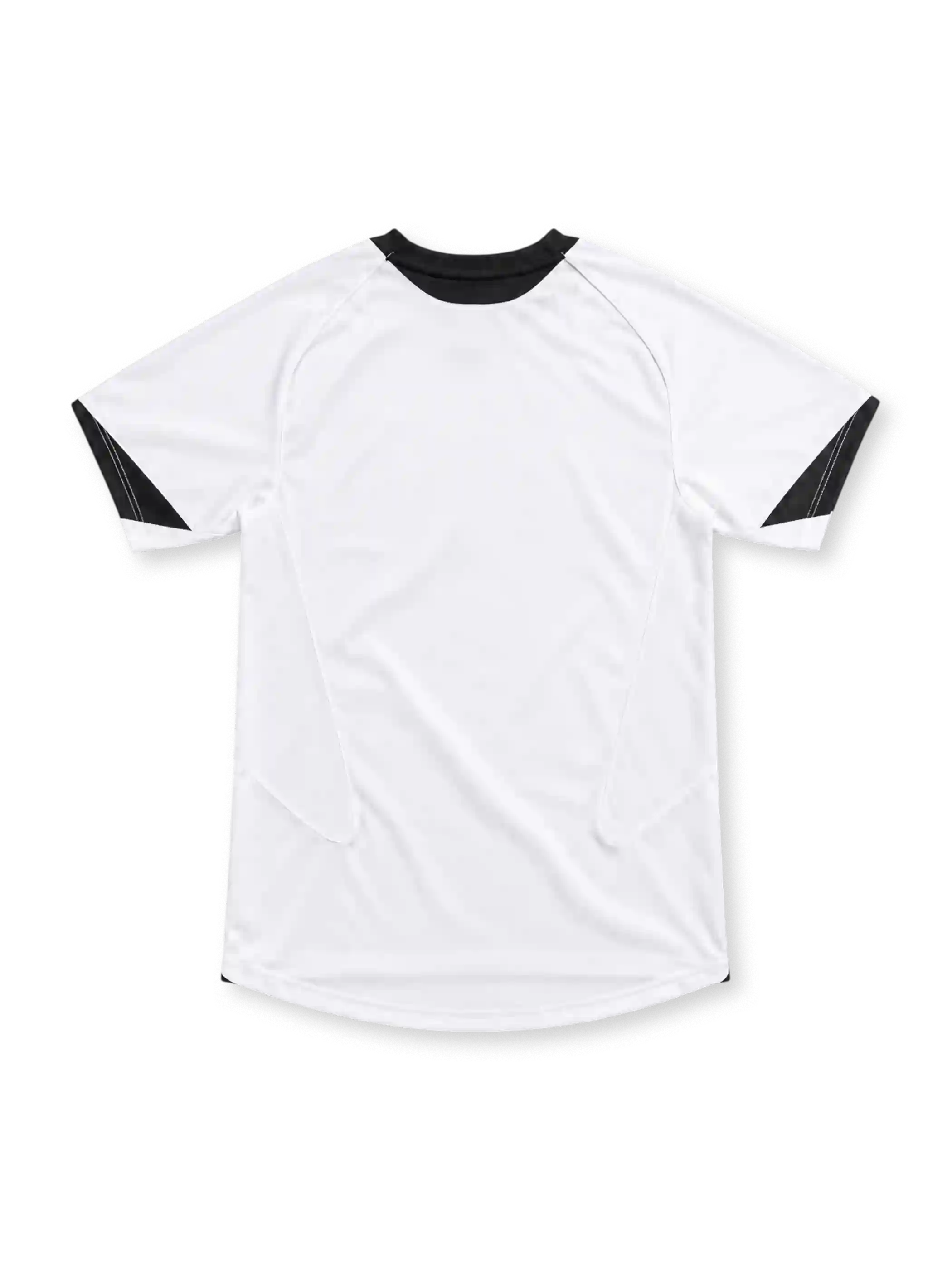 Inter Milan 2005/06 white away jersey with blue-and-black chest band, yellow Pirelli sponsor, black Nike Swoosh, central Inter crest and black V-neck collar.