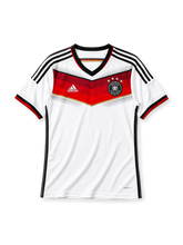 Germany 2014 home jersey with red and black chevron design