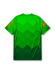 Brazil 2020 training shirt in green diamond pattern