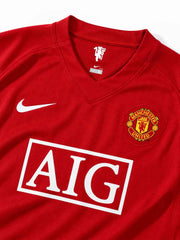Manchester United 2007/08 Home Long Sleeve Jersey