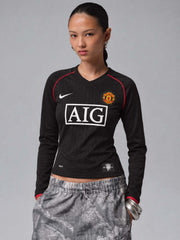 Manchester United 2007/08 Away Long Sleeve Jersey