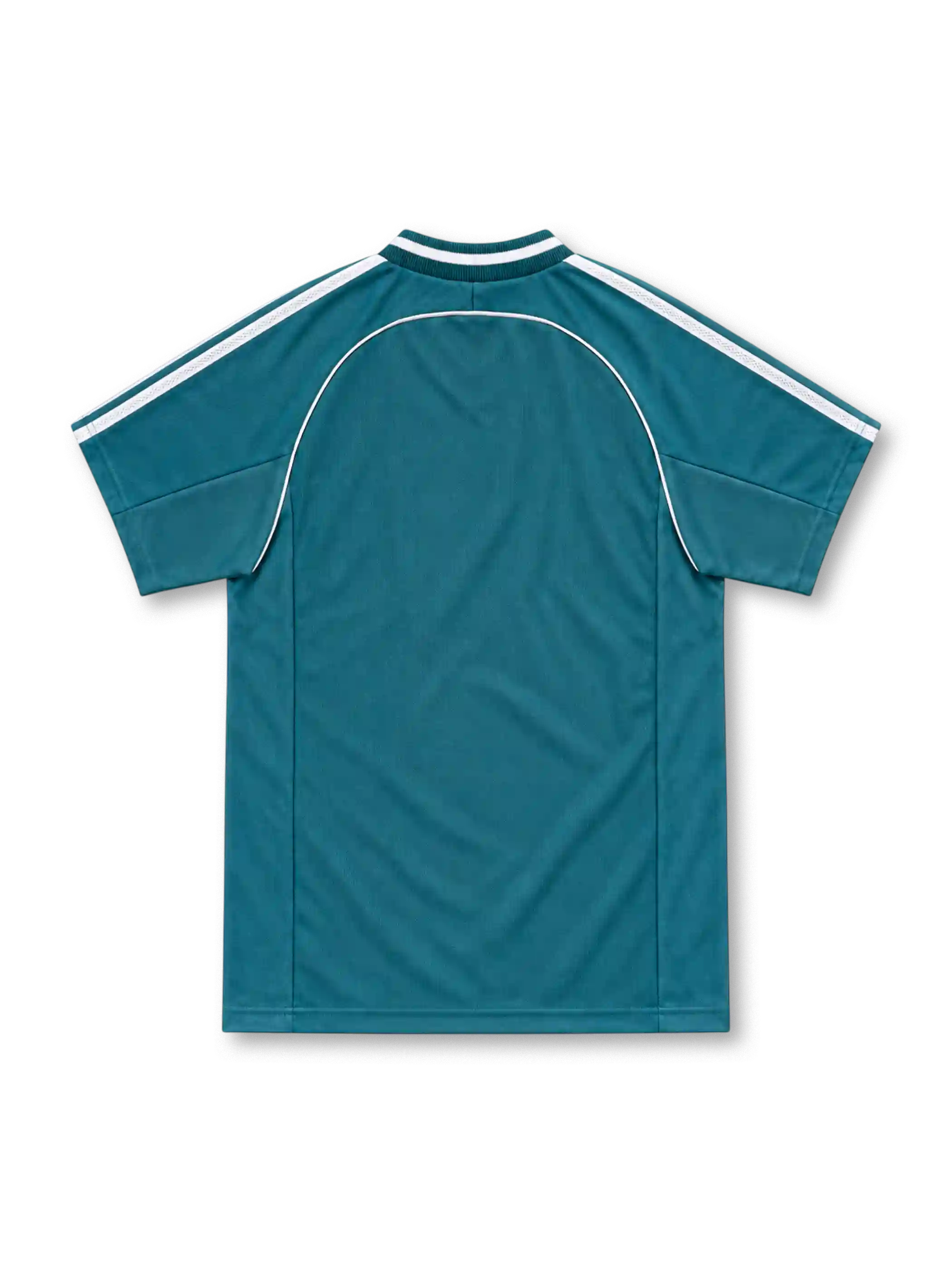 Germany 1998 teal green away jersey with white centre panel, adidas logo and three-star DFB crest