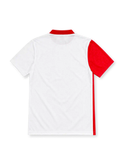 Rangers 1996/97 white away jersey with red side panel, blue and red stripes, adidas logo and McEwan's Lager sponsor