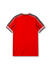 Manchester United 1998-99 home jersey with zip-neck collar