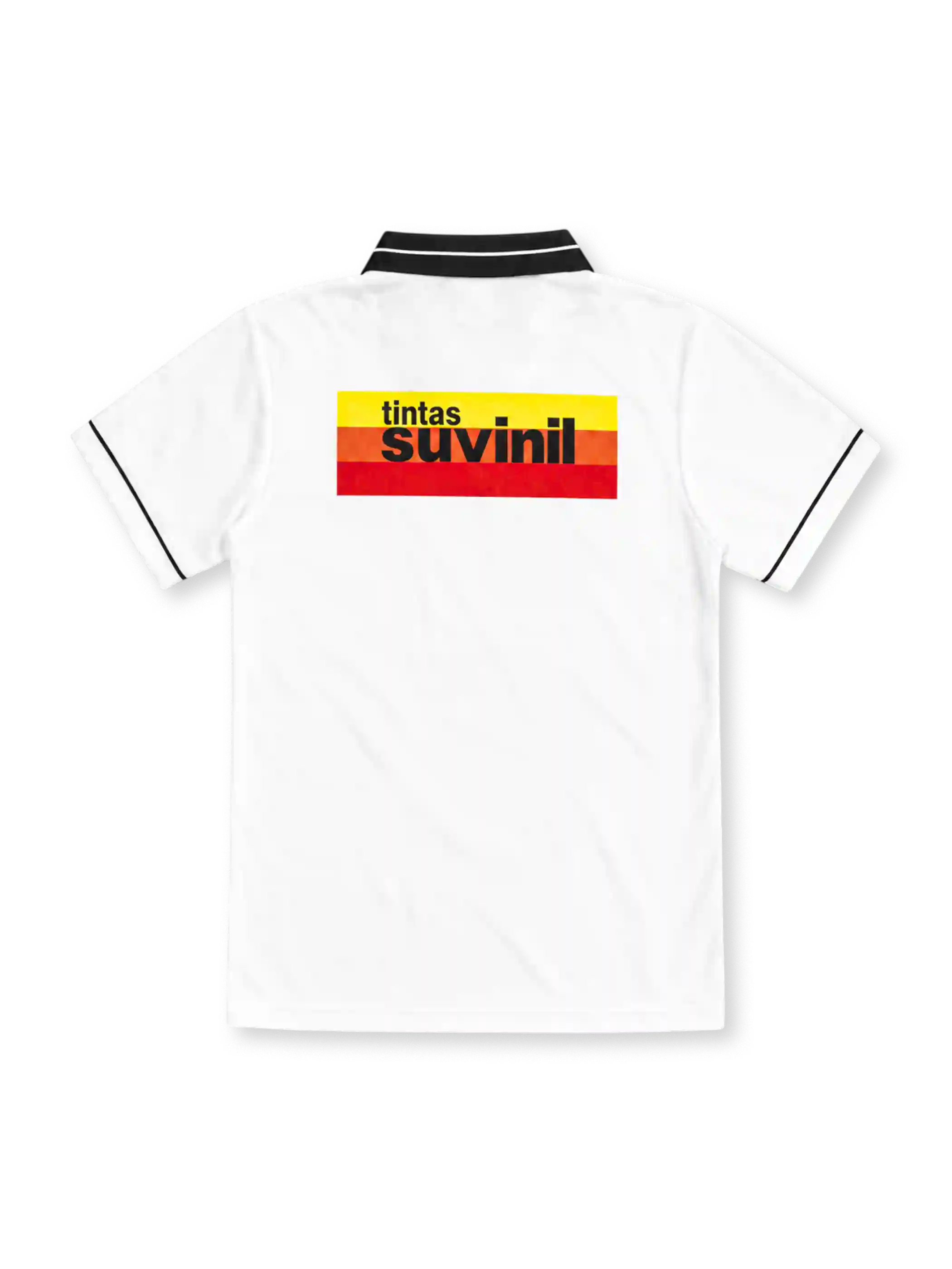 Corinthians 1995/96 white home jersey with black collar, club crest, Penalty logo and Suvinil sponsor