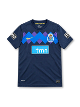 FC Porto 2011/12 navy away jersey with blue and purple zigzag chest band, Nike logo and tmn sponsor