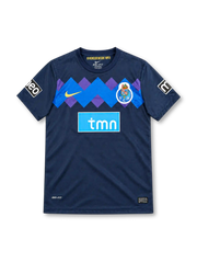 FC Porto 2011/12 navy away jersey with blue and purple zigzag chest band, Nike logo and tmn sponsor