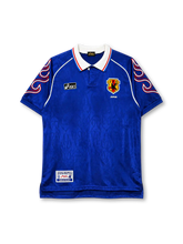 Japan 1998 home jersey with flame-patterned sleeves