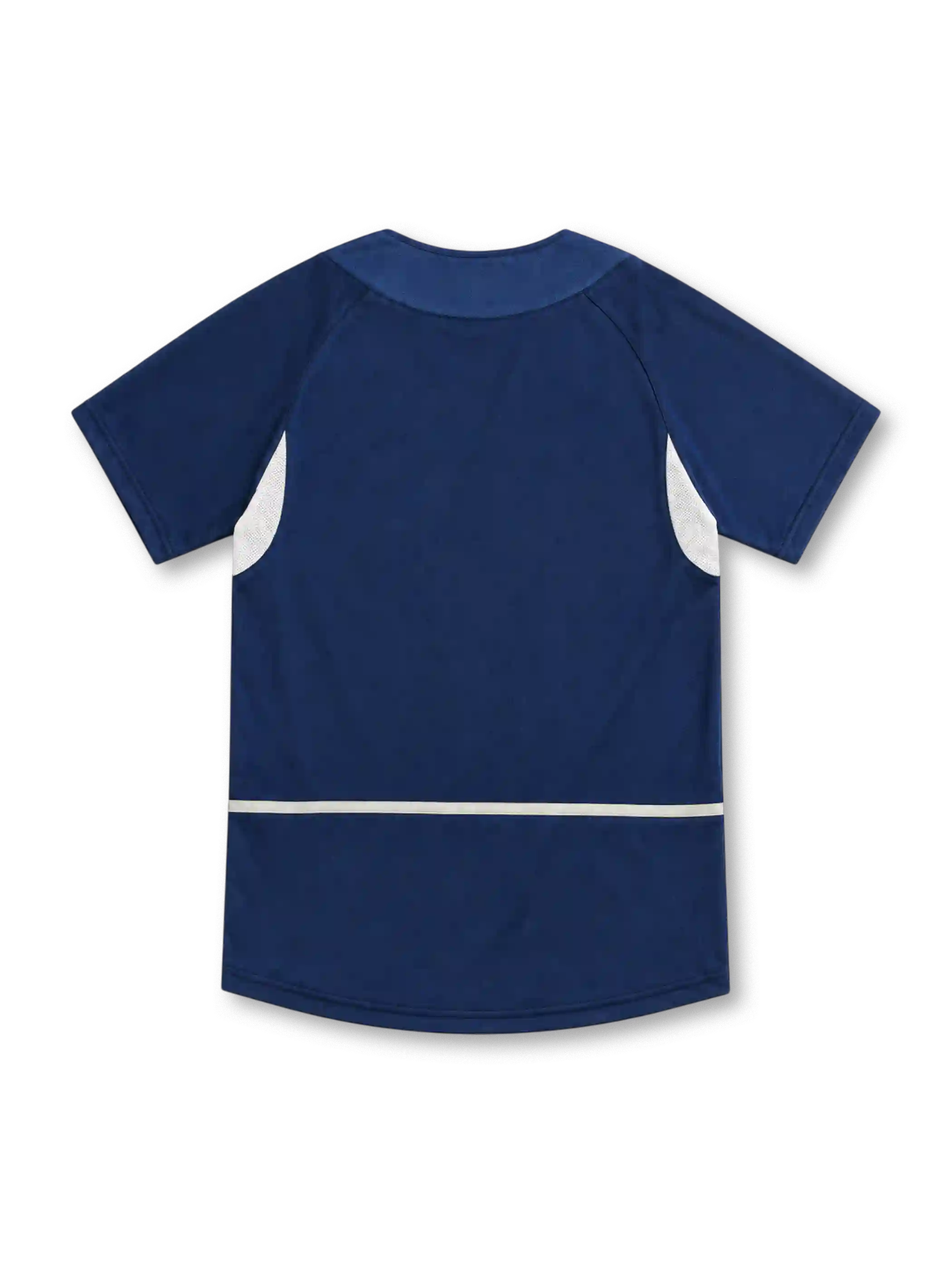 USA 2002 navy away jersey with white shoulder piping, white side panels, Nike logo and U.S. Soccer crest