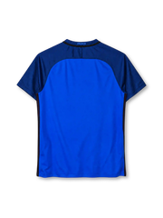France 2016 royal blue Nike home jersey with navy sleeves and rooster crest
