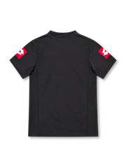 Juventus 2001/02 black away jersey with red Lotto logos, two-star crest and Fastweb sponsor
