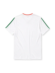 Republic of Ireland 1990-92 away jersey in white with green stripes