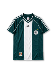Germany 1998 away jersey in green with white panel