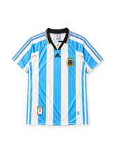 Argentina 1998-99 home jersey in sky blue and white stripes