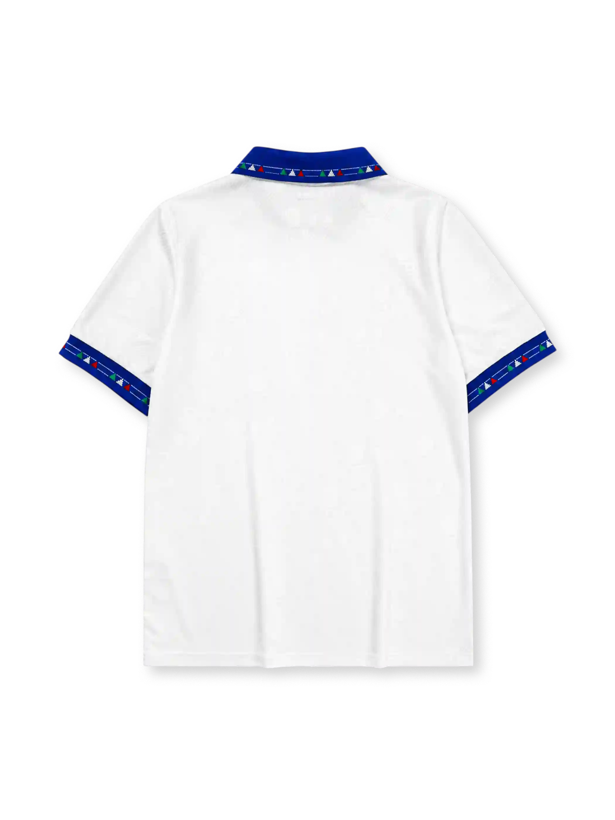 Italy 1994 away jersey in white with blue flag-motif collar