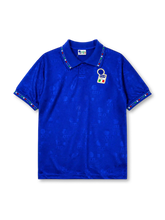 Italy 1994 home jersey in blue with tonal jacquard pattern