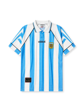 Argentina 1996-97 home jersey in sky blue and white stripes