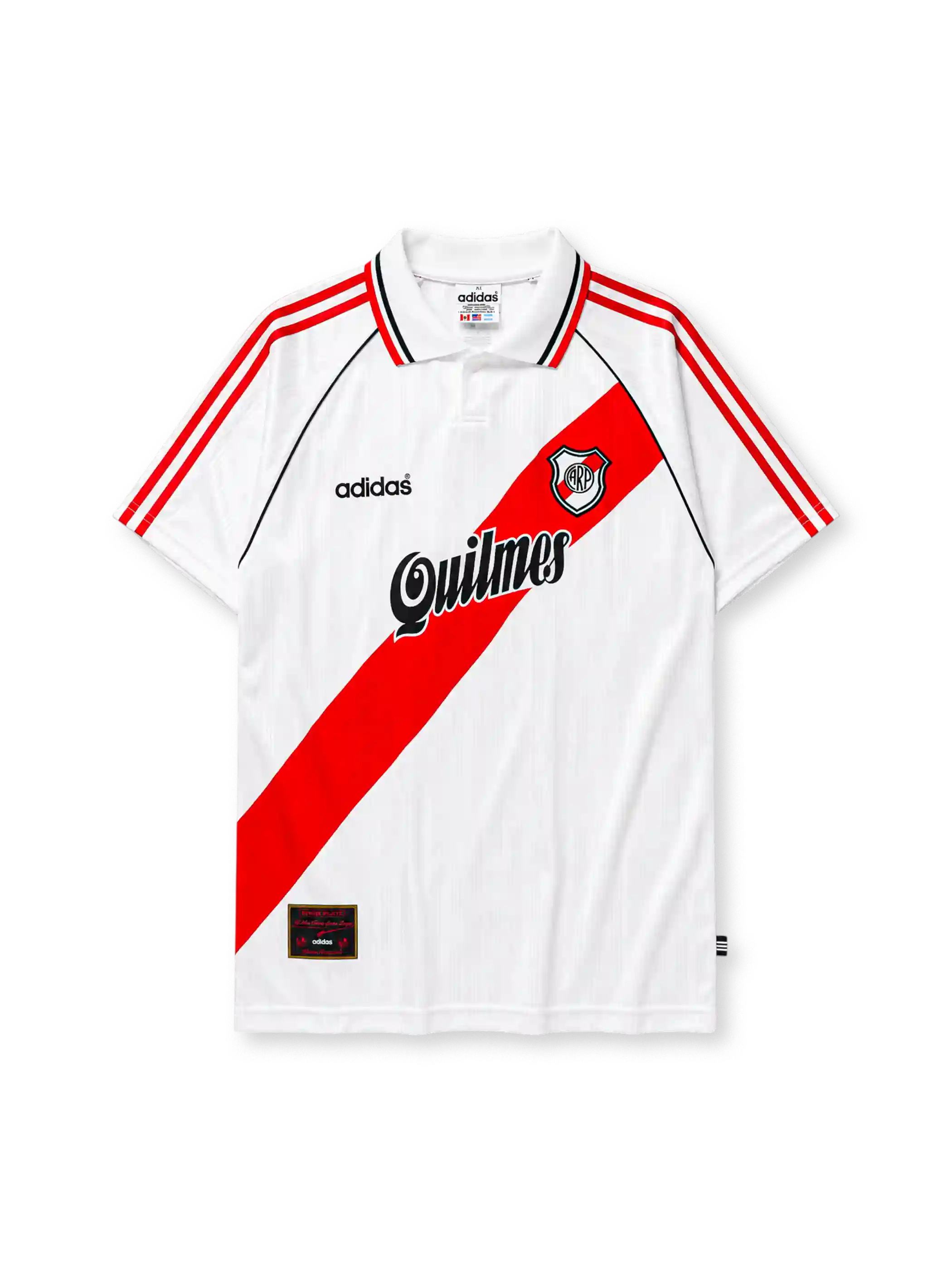 River Plate 1995-96 home jersey with red diagonal sash