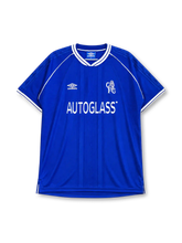 Chelsea 1999-01 home jersey in royal blue with white piping