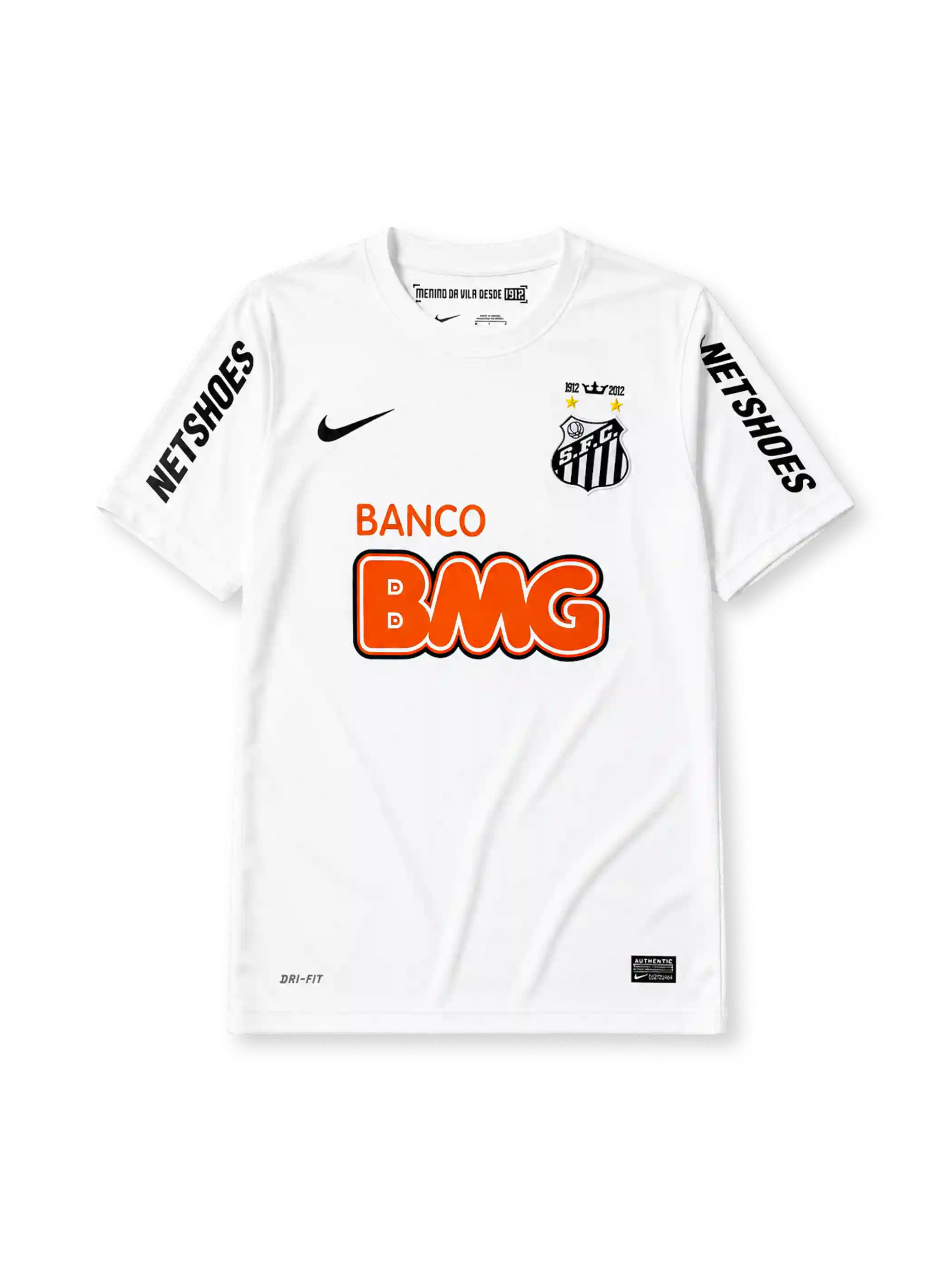 Santos FC 2013 home jersey with centenary crest in white