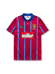 Aston Villa 1993-95 home jersey in claret with blue pinstripes