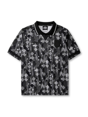 England 1990 blackout jersey with tonal geometric pattern