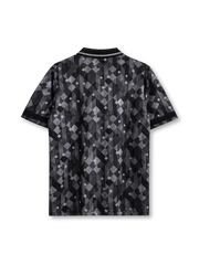 England 1990 blackout jersey with tonal geometric pattern
